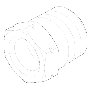 GIGLEUR D1 Fuel Nozzle Fitting - Replacement Part for Small Engines, Lawn Mowers & Outdoor Power Equipment - Compatible with Briggs & Stratton, Honda, Kohler