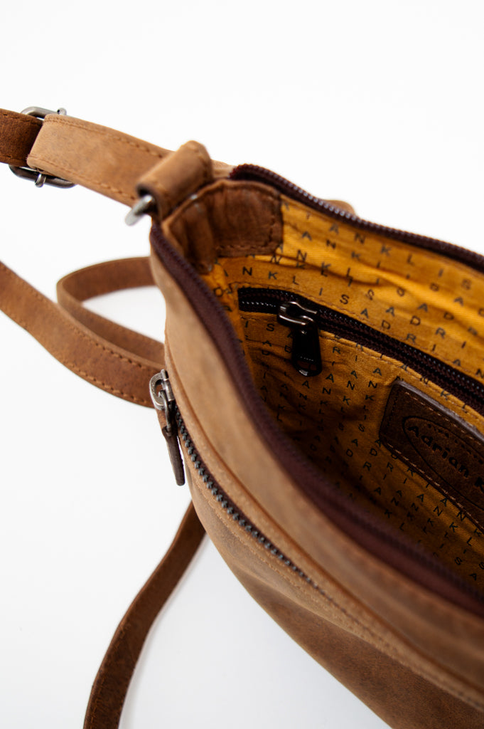 Adrian Klis 2362 Women's Buffalo Leather Handbag - Stylish & Durable Crossbody Purse for Work, Travel & Everyday Use