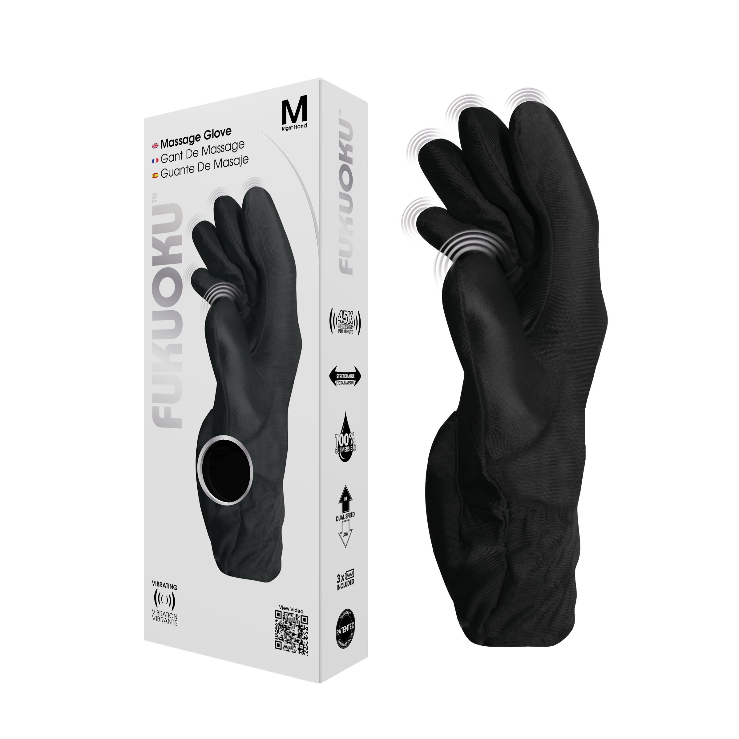 5 Finger Massage Glove for Sore Muscles - Relieve Back, Neck, Shoulder & Leg Pain - Perfect for Post-Workout Recovery & Home Relaxation Therapy