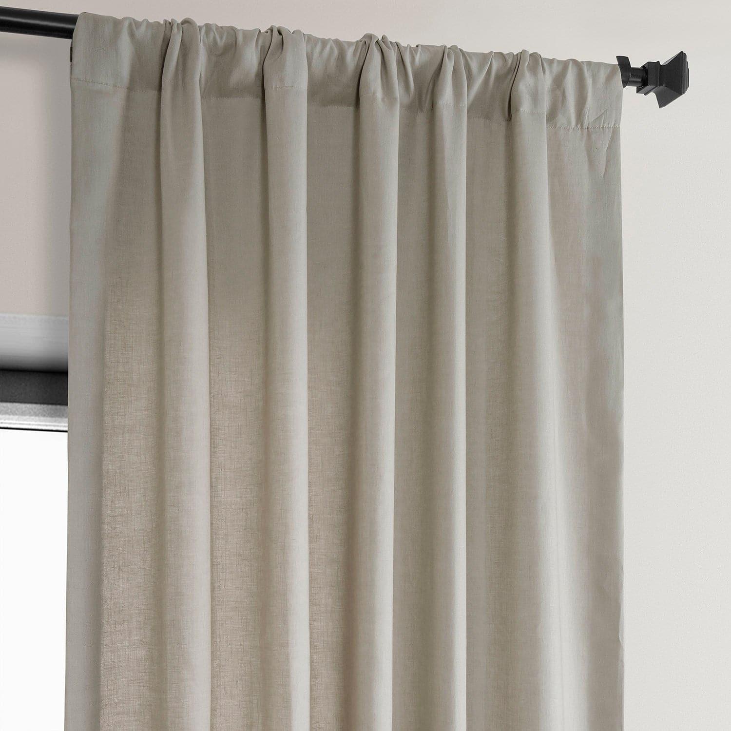 Light Birch Euro Linen Blackout Curtains for Bedroom - Thermal Insulated Window Drapes for Living Room & Nursery - Noise Reducing & Light Blocking Home Decor