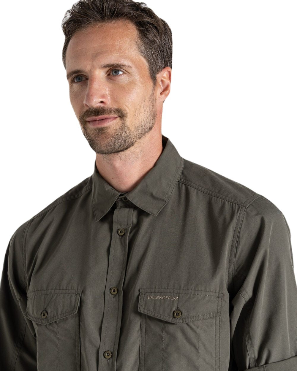 Craghoppers Men's Kiwi Long Sleeved Shirt - Lightweight Quick-Dry Travel & Hiking Shirt for Outdoor Adventures