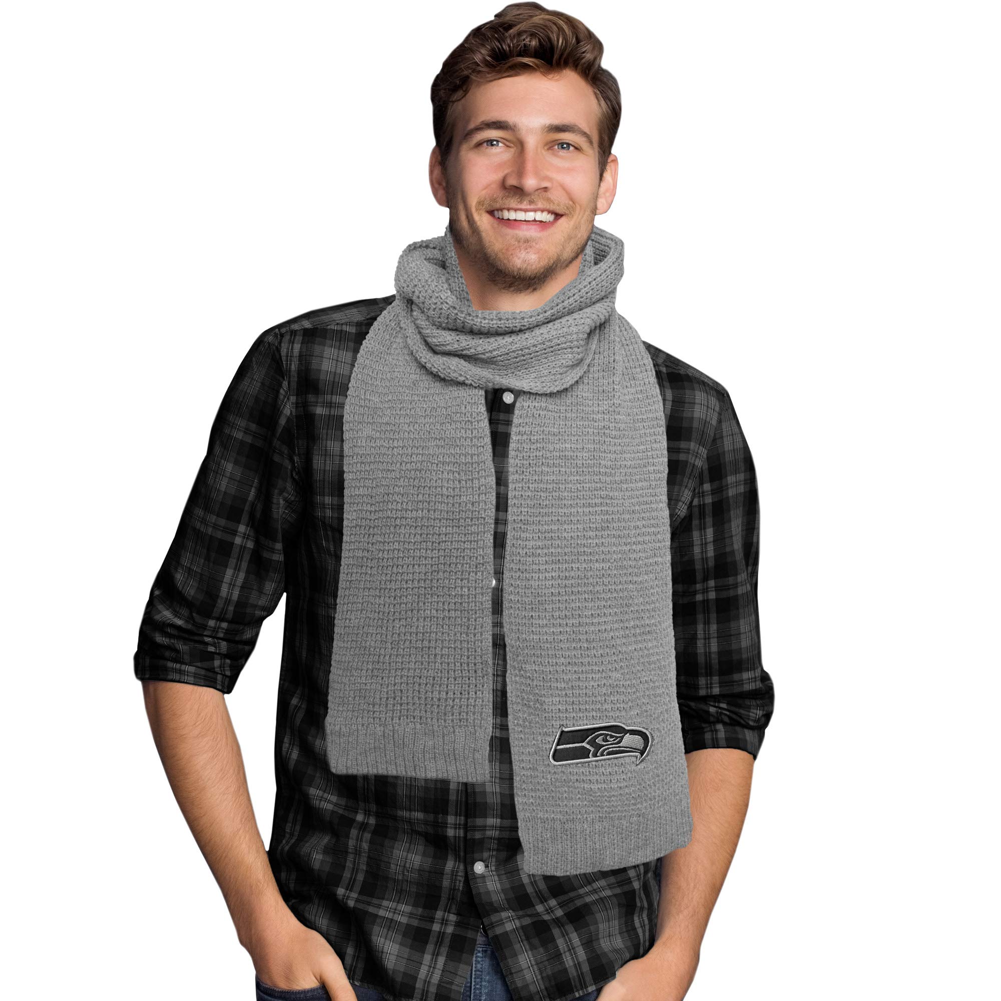 Littlearth NFL Unisex Waffle Knit Scarf - Officially Licensed Team Logo - Warm Winter Accessory for Football Fans - Perfect for Game Day & Outdoor Activities