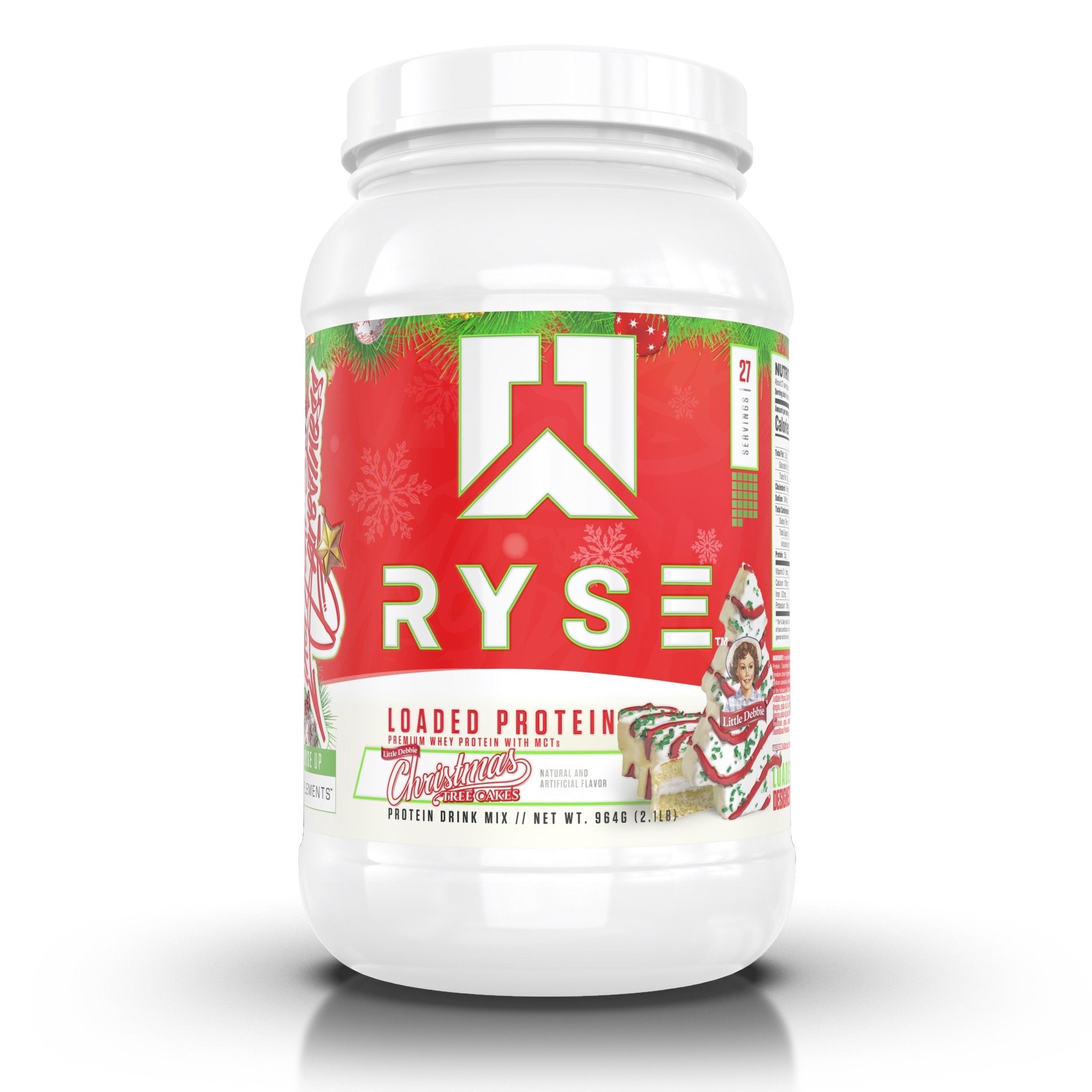 Ryse Loaded Protein Powder - 27 Servings (2.2lbs) | Whey Protein Isolate & Concentrate Blend for Muscle Growth & Recovery | Ideal for Post-Workout, Meal Replacement & Weight Management