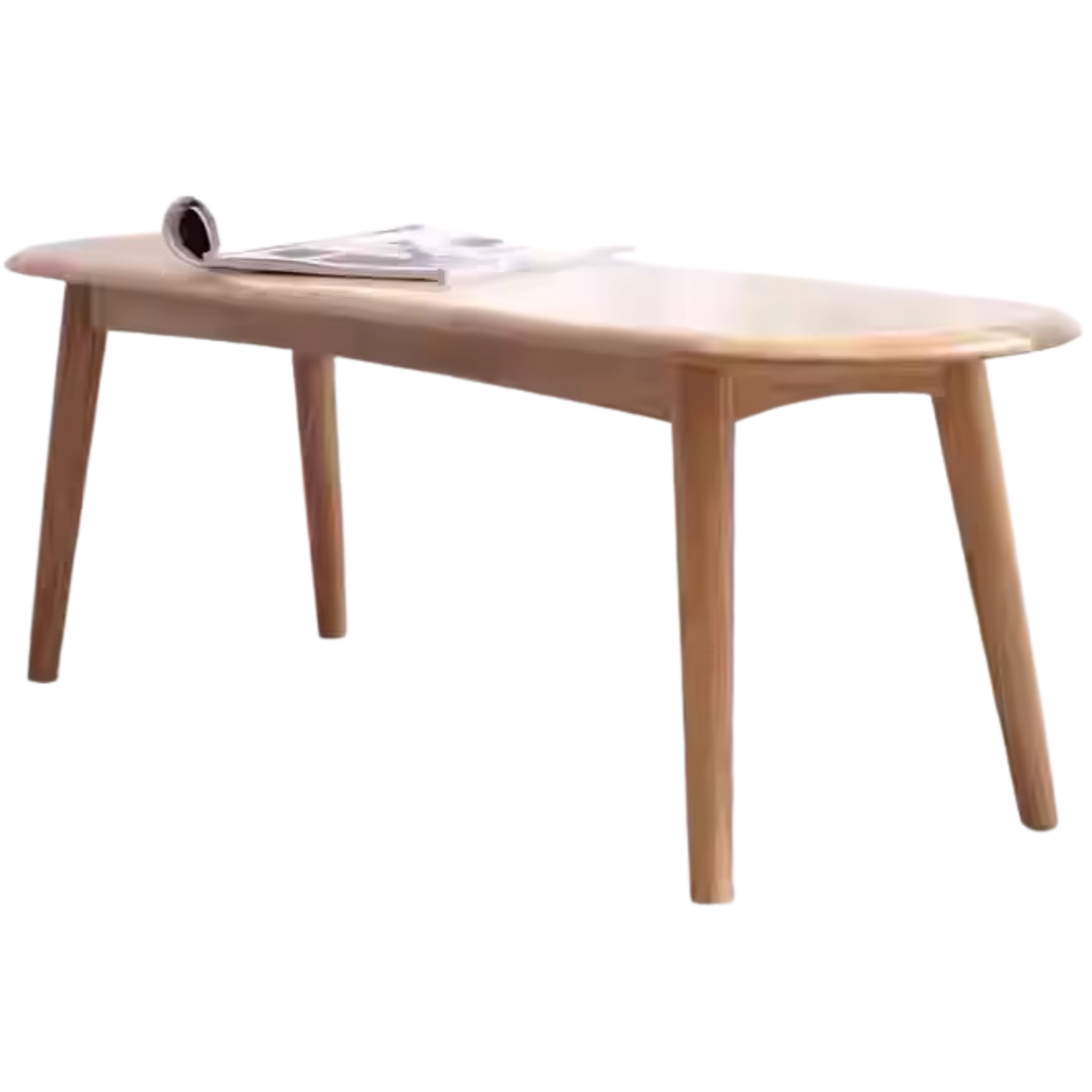 Solid Wood Bench - Oak, Black Walnut, Ash, Cherry - Handcrafted Rustic Stool for Entryway, Kitchen, or Garden Seating