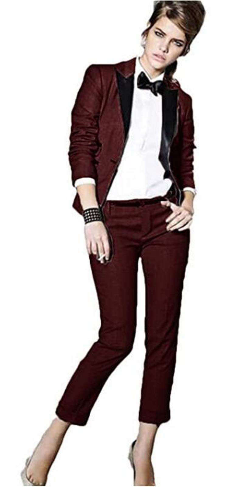 Peak Lapel Women's Suit Set - Formal Blazer & Pants for Business Office, Workwear & Professional Attire | Perfect for Corporate Meetings, Interviews & Office Events