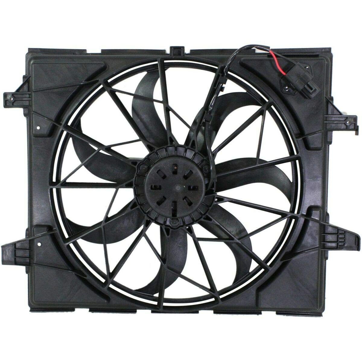 Premium Plus Radiator Cooling Fan Replacement for 2011-2016 Jeep Grand Cherokee & Dodge Durango - High Performance Cooling System Part for Off-Road & Towing Scenarios