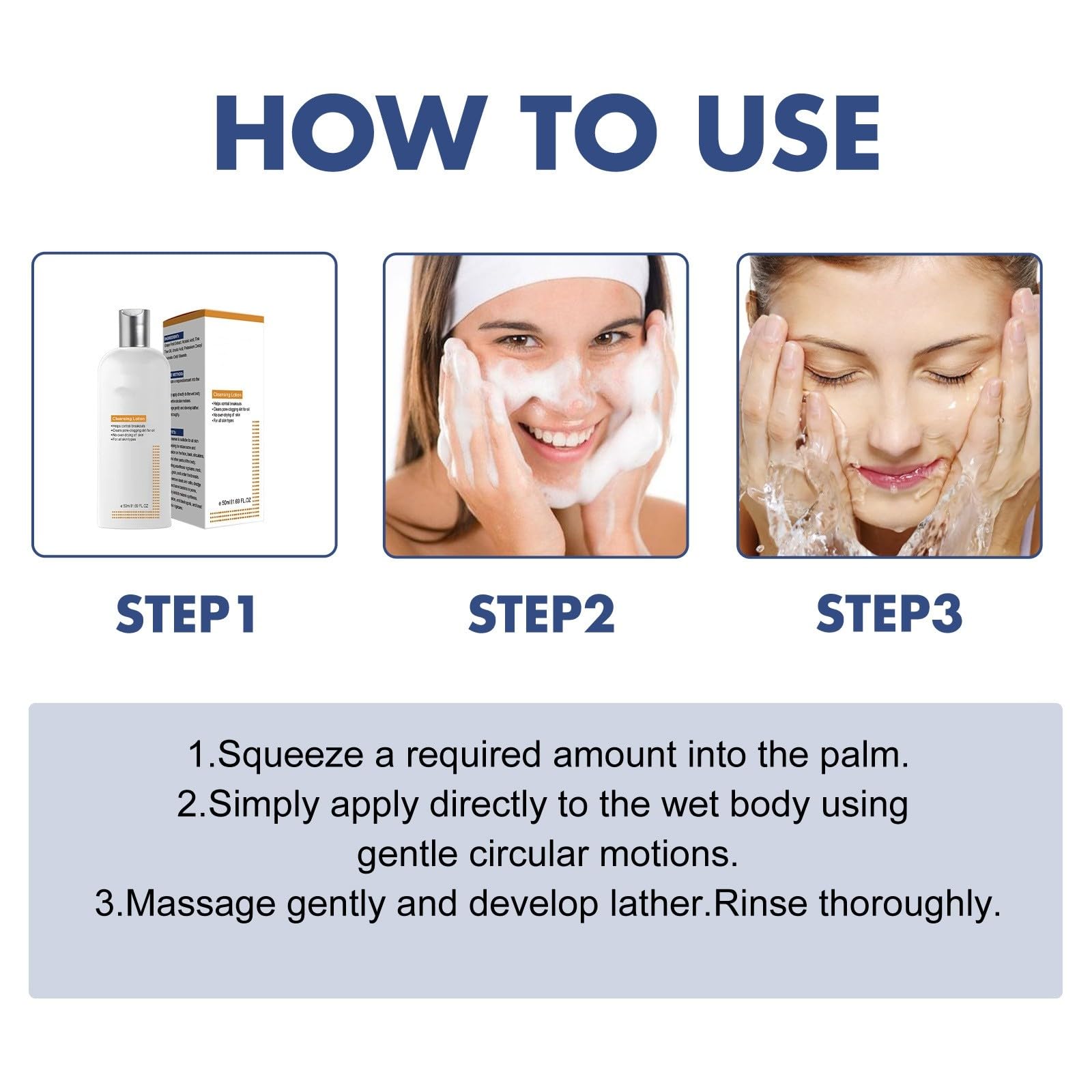 Hydrating Facial Cleanser for Dry & Combination Skin - Korean Skincare with Mild Formula for Morning & Night Use | Gentle Face Wash to Refresh & Soothe Skin | Perfect for Daily Cleansing Routine & Travel Skincare