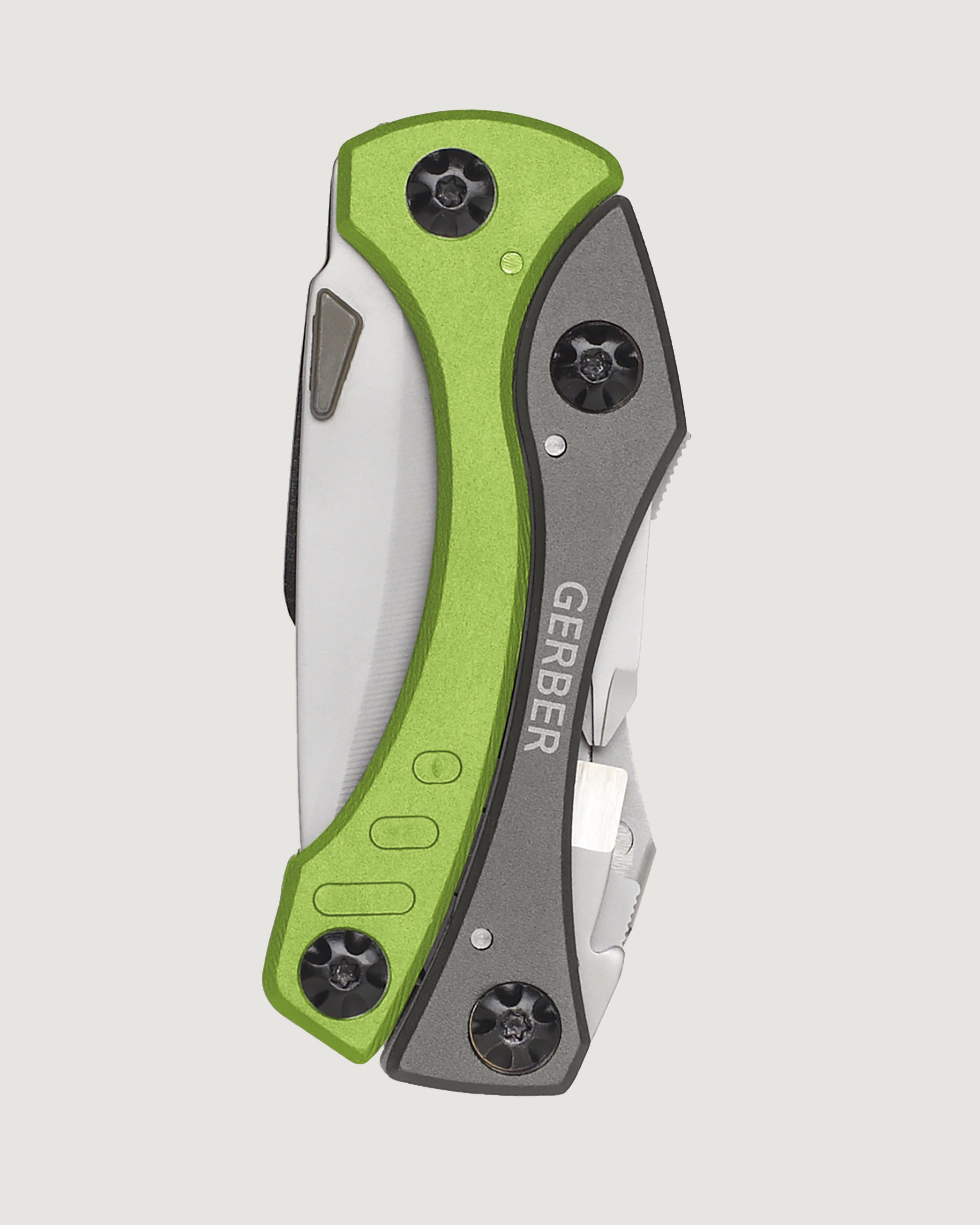 Gerber Crucial Multi-Tool - Compact & Durable Green Survival Knife for Camping, Hiking & Outdoor Adventures