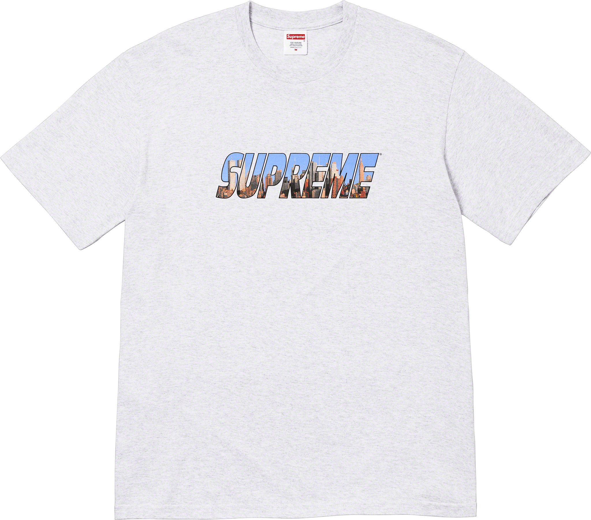 Supreme Gotham Graphic T-Shirt - Grey Cotton Tee for Men & Women | Streetwear Fashion, Casual Wear & Urban Style Outfits