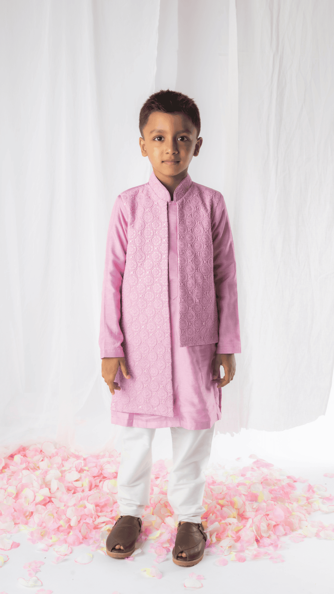 Pre Order: Elegant Lilac Chikankari Kurta with Churidaar Set - Perfect for Festivals, Weddings & Ethnic Occasions