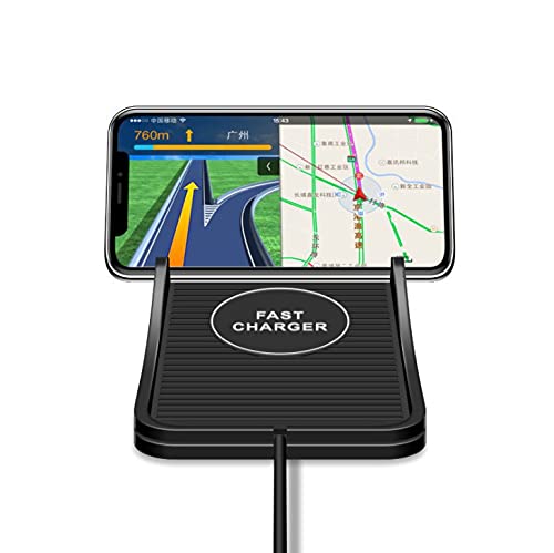 Universal Automatic Induction Clamping Wireless Fast Charger Mount Phone Holder for Car Dashboard - Hands-Free Charging Stand for iPhone 15/14/13, Samsung Galaxy S23/S22, Google Pixel (Perfect for Driving, Commuting & Road Trips)