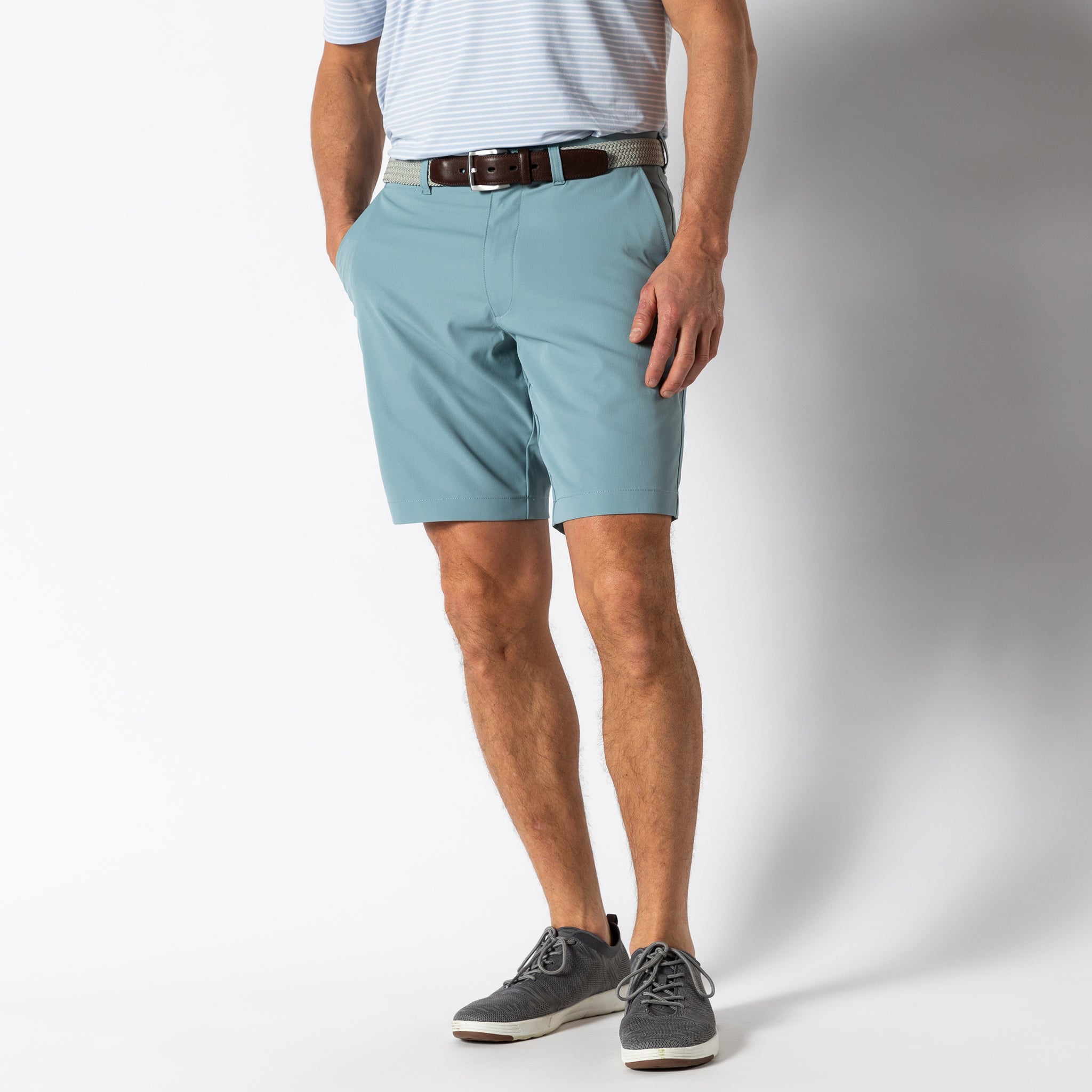 Premium 9-Inch Golf Performance Shorts for Men - Moisture-Wicking & Stretch Fabric - Ideal for Long Drives, Practice & Hot Weather Golfing