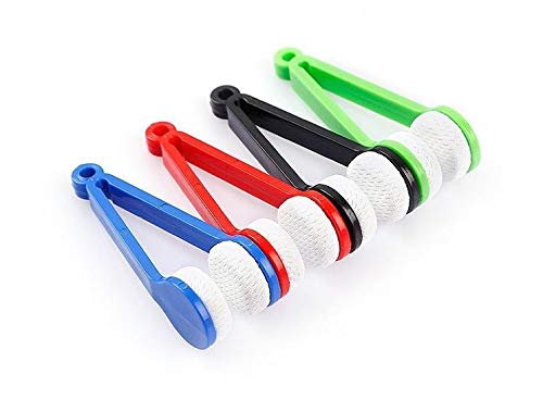 FTVOGUE Mini Sunglasses Cleaner - Soft Microfiber Brush & Clip for Eyeglasses, Spectacles, and Sunglasses - Perfect for Travel, Office, and Outdoor Use
