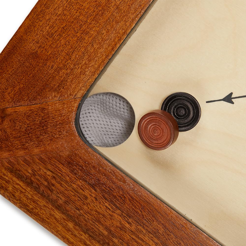 Championship Carrom Board Set - 34x34 Inch Official Tournament Size with Adjustable Stand | Premium Family Game for Indoor Recreation & Competitive Play