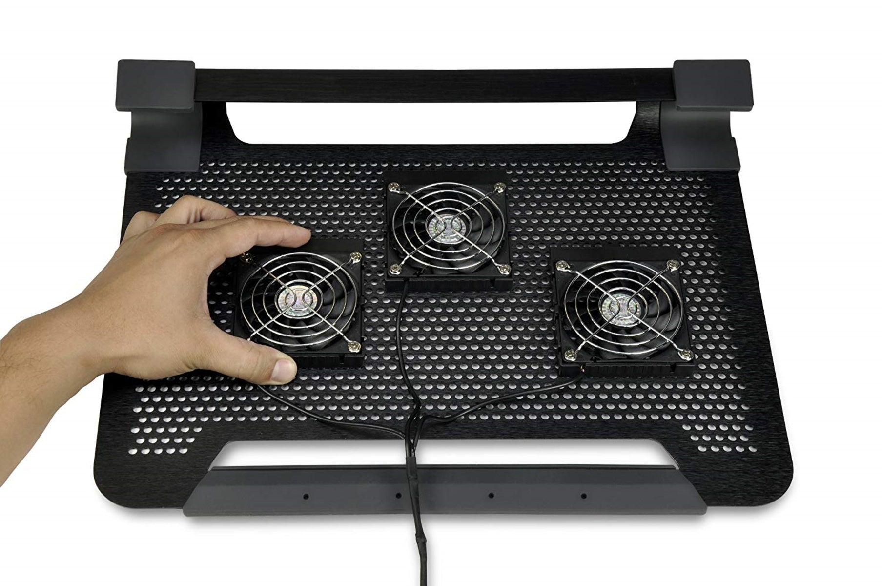 Cooler Master NotePal U3 Plus Laptop Cooling Pad with 3 Adjustable Fans - Portable Laptop Stand for Gaming & Work, Prevents Overheating for MacBook, Dell, HP (Home Office & Travel Use)