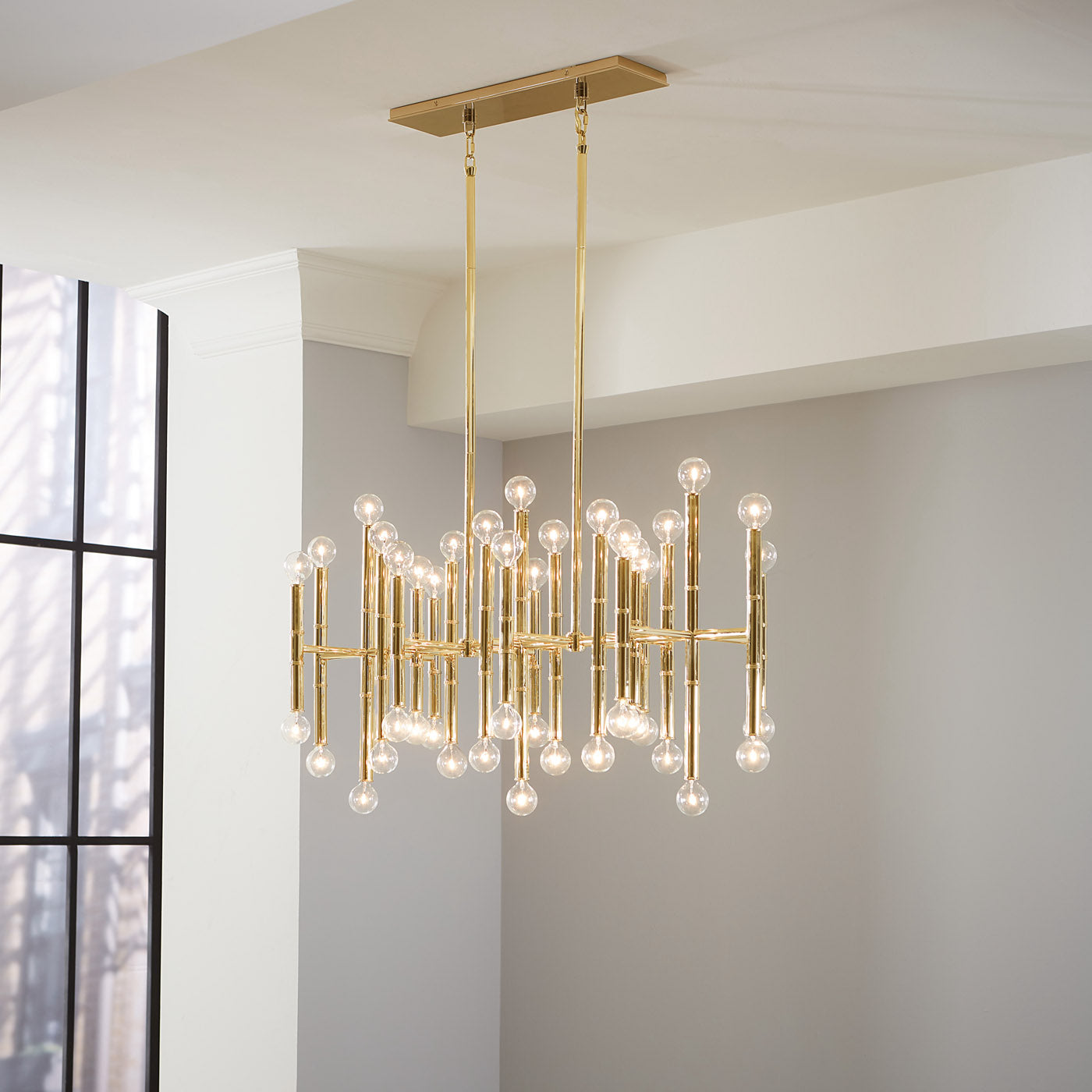 Meurice Rectangle Chandelier - Modern Crystal Ceiling Light Fixture for Dining Room, Living Room & Bedroom | Elegant Lighting for Home Decor