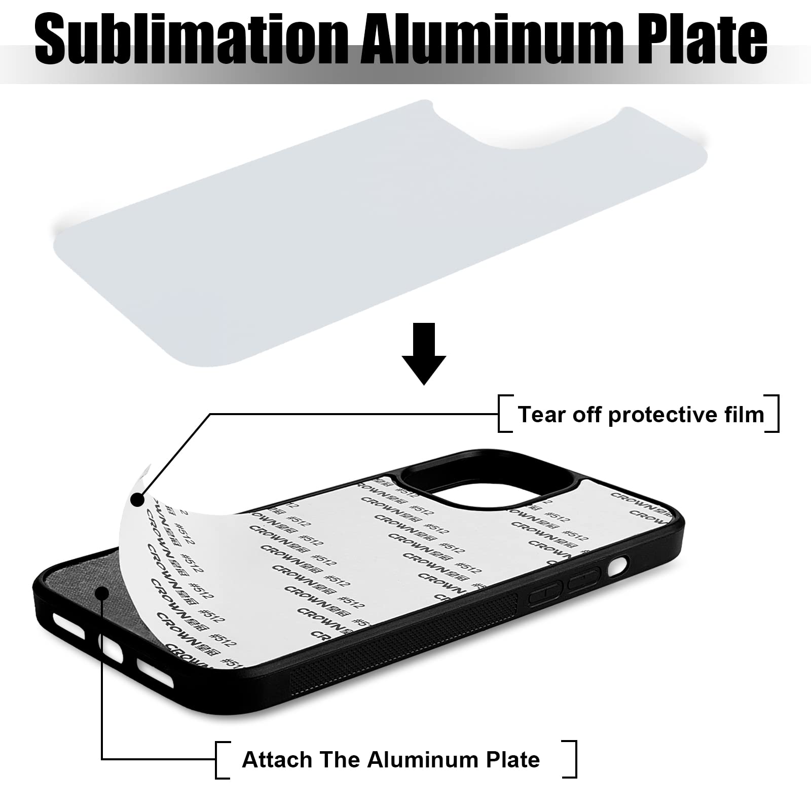 6-Piece Sublimation Blank Phone Case Set for iPhone 13 - DIY Printable Heat Press Rubber Protective Cover | Customizable Phone Accessories for Gifts, Personalization & Small Business