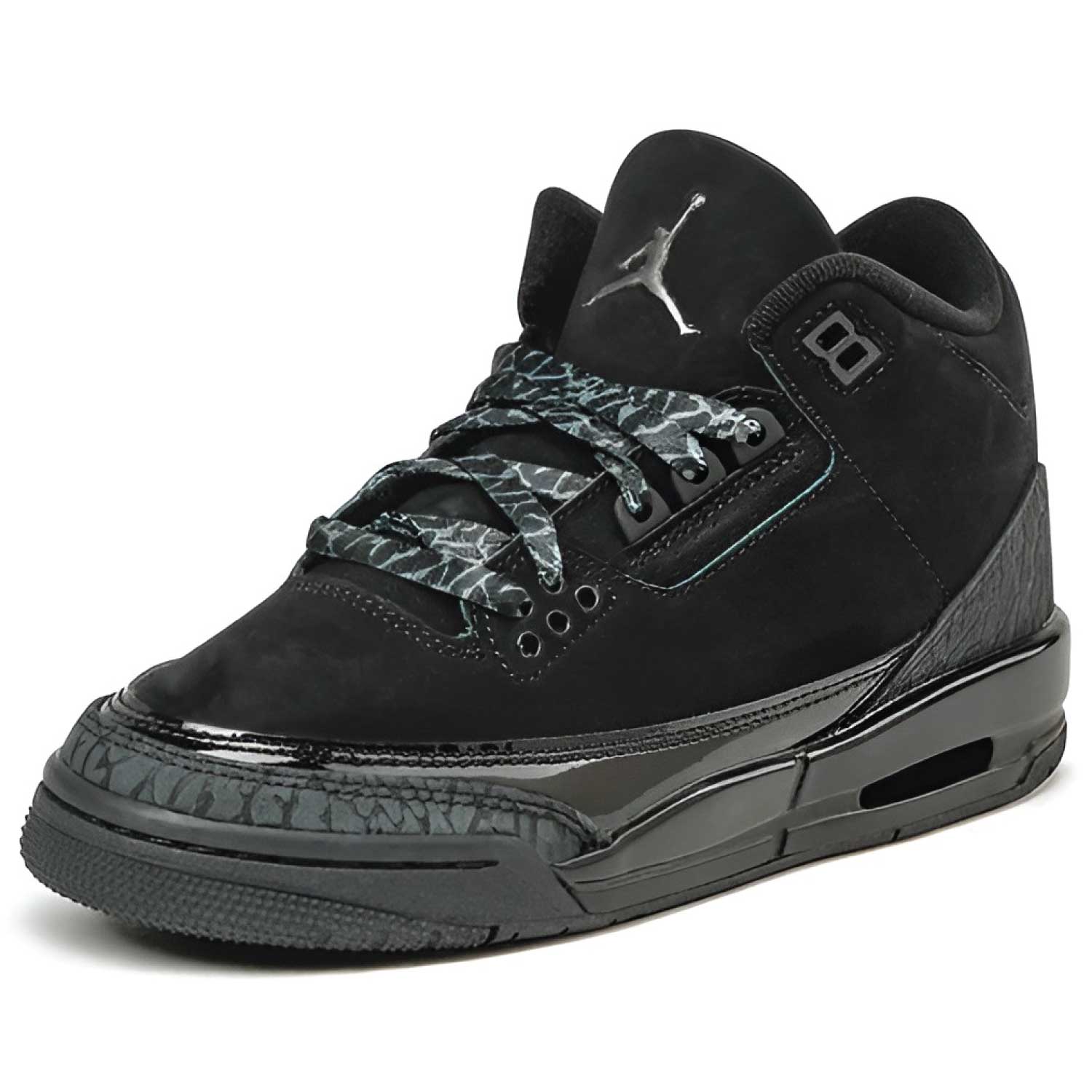 Air Jordan 3 Retro GS 'Black Cat' Basketball Shoes for Women & Girls - Stylish Sneakers for Sports, Casual Wear & Street Fashion