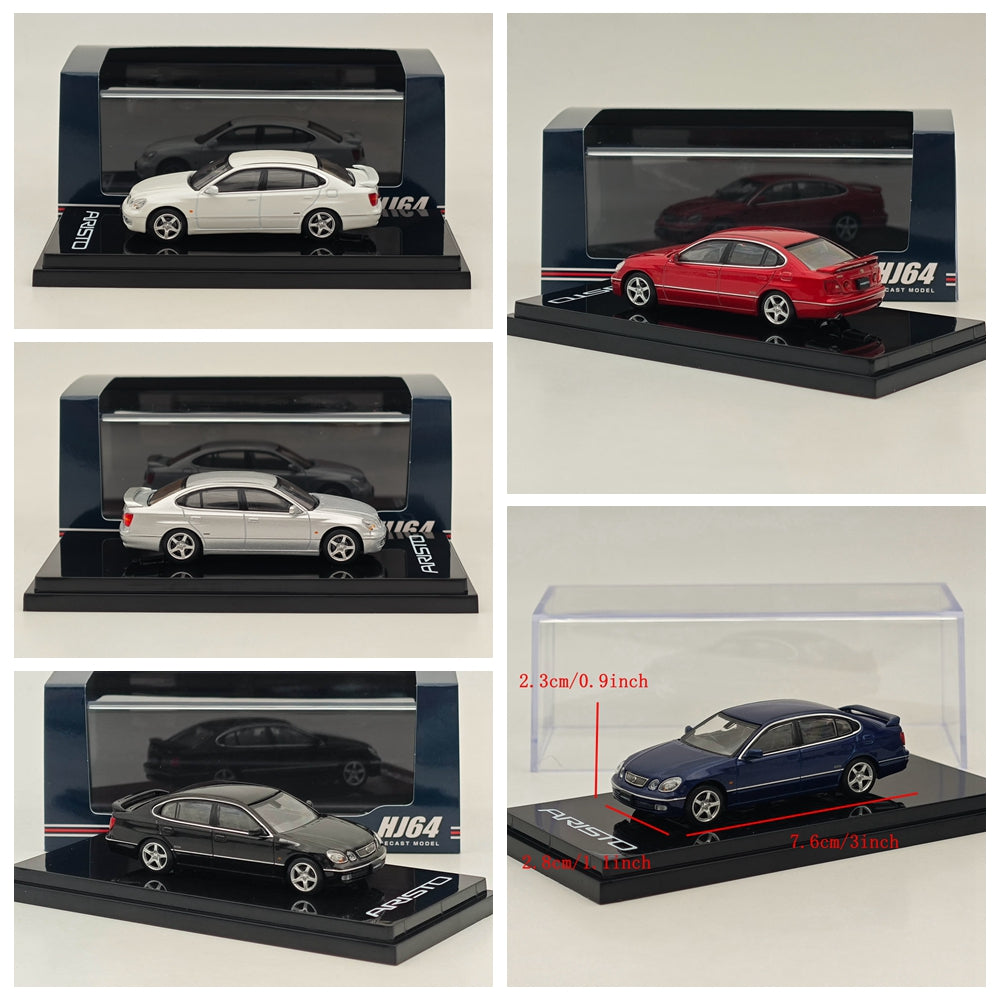 1/64 Scale Toyota Aristo V300 Vertex Edition Early Version Diecast Model Car - Collectible Hobby Japan Miniature for Display & Racing Scenes
