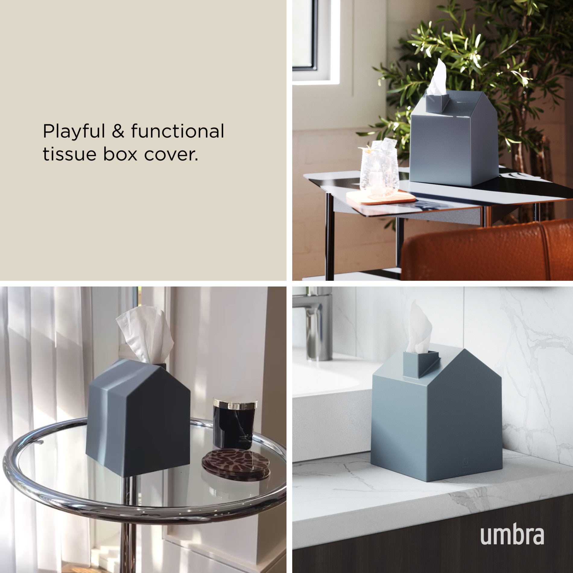 Elegant Casa Tissue Box Cover - Stylish Home Decor for Living Room, Bedroom & Bathroom - Perfect for Home, Office & Gift Giving