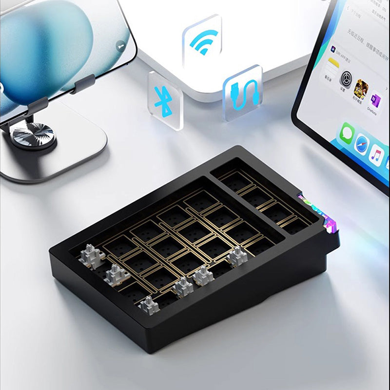 Weikav Stars21 Aluminum QMK Gasket Numpad Kit - Custom Mechanical Keyboard for Gaming & Office Work