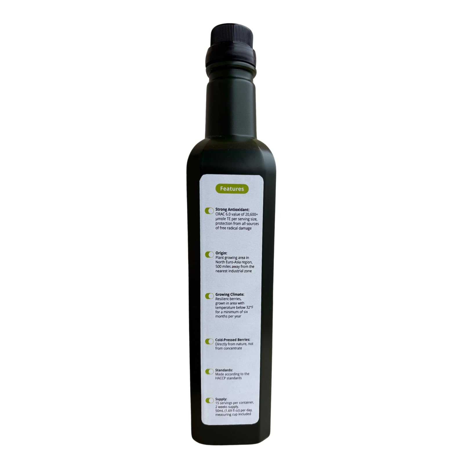 100% Pure Aronia Berry Juice - Antioxidant Rich, Gluten-Free, Vegan, Non-Concentrate | Premium Quality Aronia Berries | Perfect for Smoothies, Detox Drinks & Immune Support