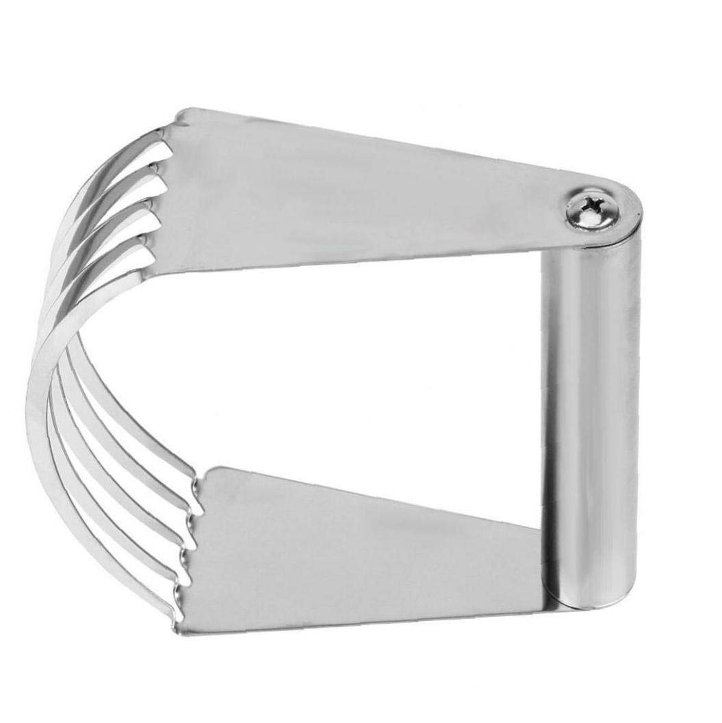 Stainless Steel Dough Blender - Manual Pastry Cutter for Baking, Mixing Flour, Butter & Lard | Perfect for Pies, Cookies & Pastry Making | Heavy Duty Baking Tool for Home & Professional Kitchens