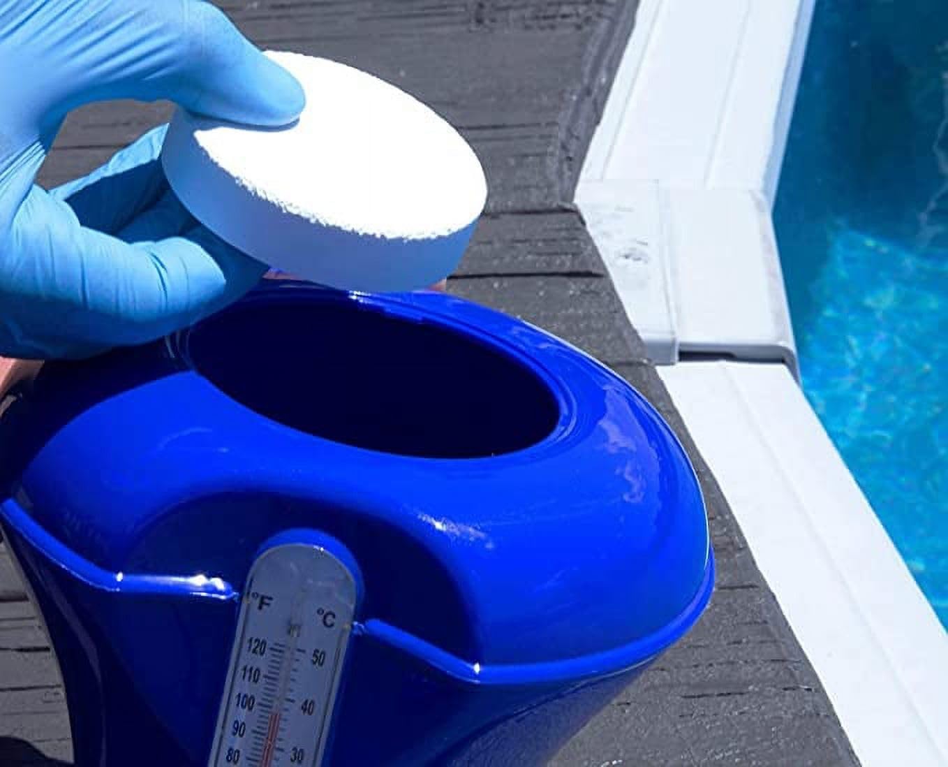 50 lbs. 3-Inch Stabilized Chlorine Tablets for Swimming Pools – Slow Dissolving Chlorinating Tabs for Above Ground & Inground Pools | Easy to Use Pool Maintenance | Perfect for Weekly Chlorine Treatment & Crystal Clear Water | 50 Pound Bucket