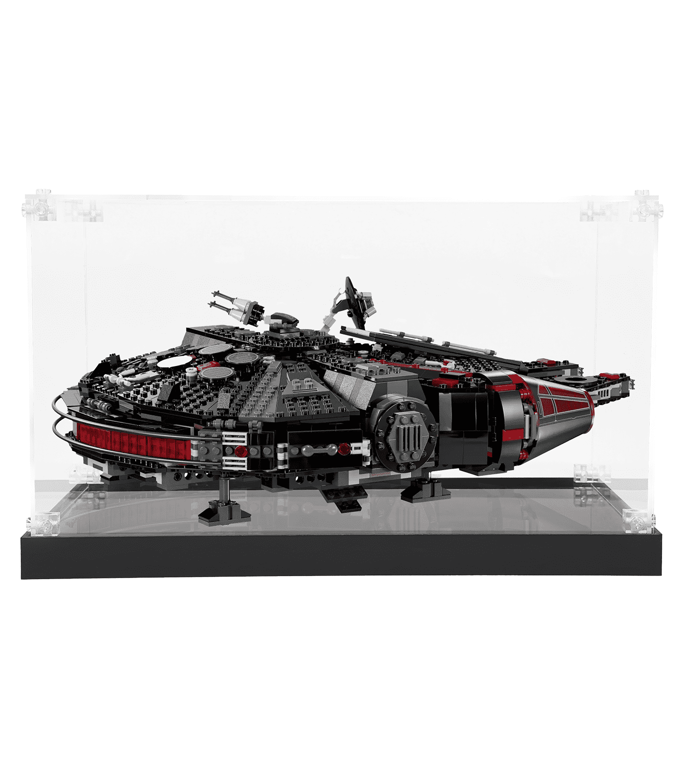 LEGO Star Wars The Dark Falcon 75389 Display Case - Premium Acrylic Showcase for Collectible Model | Perfect for Home Decor, Office Display & Gift for Star Wars Fans