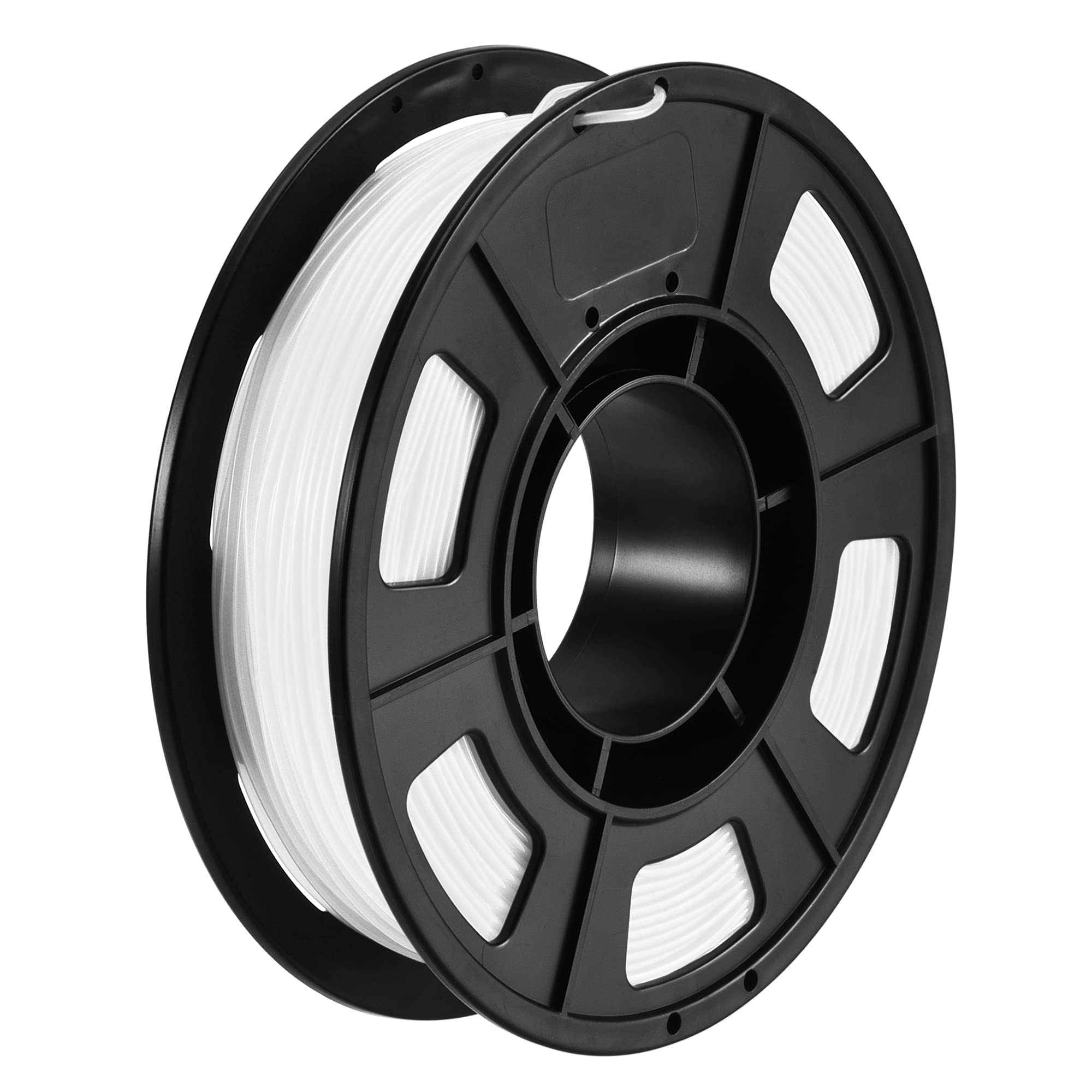 High-Quality MECCANIXITY 1.75mm TPU 3D Printer Filament - 0.25KG Spool, White, Dimensional Accuracy +/- 0.05mm - Perfect for Flexible Prints, Cosplay, Phone Cases & DIY Projects