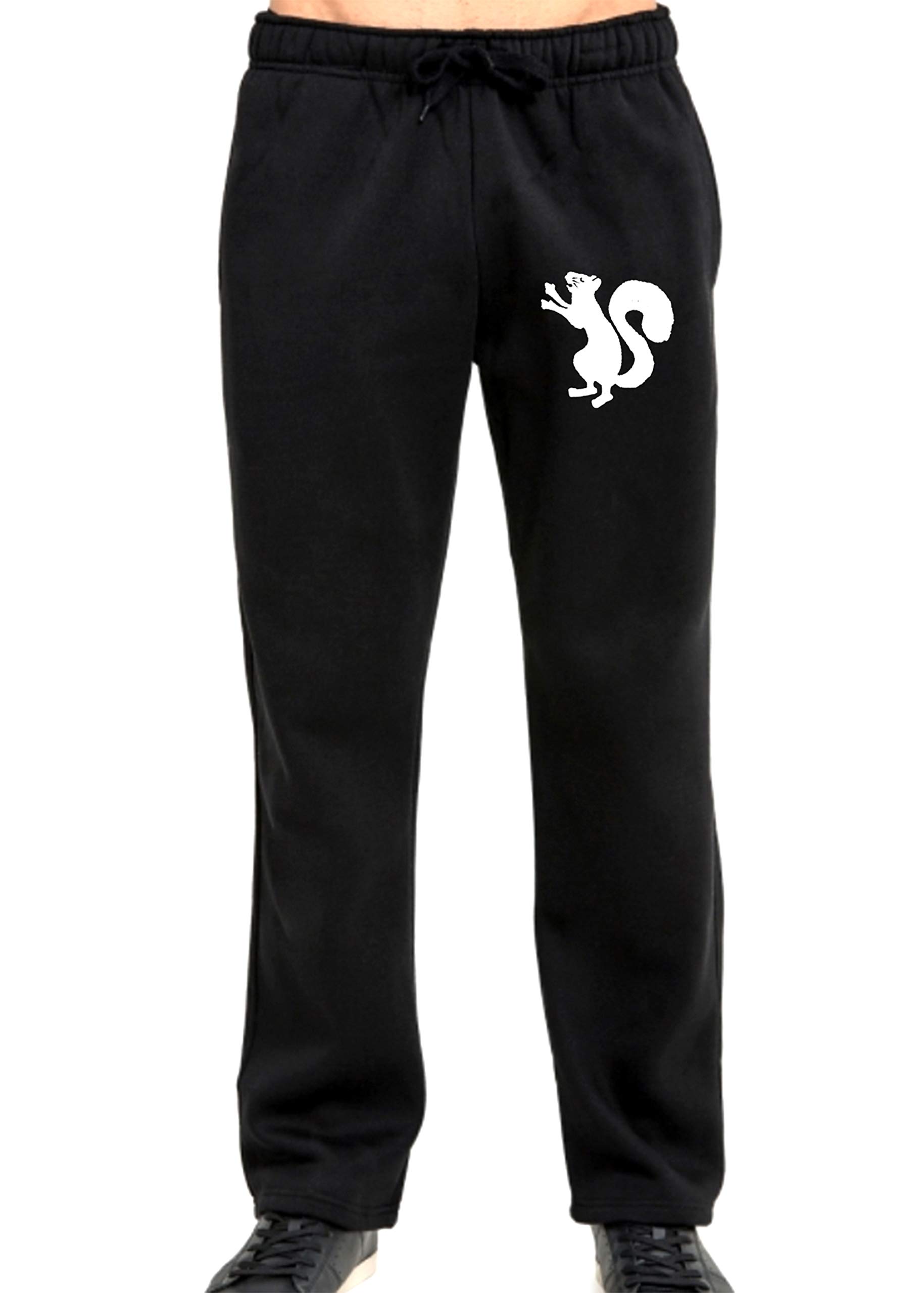 Lovedusts Men's Squirrel Print Sweatpants - Soft Loose Fit Lounge Pants for Casual Wear, Home Relaxation & Gym - Comfortable Joggers with Pockets