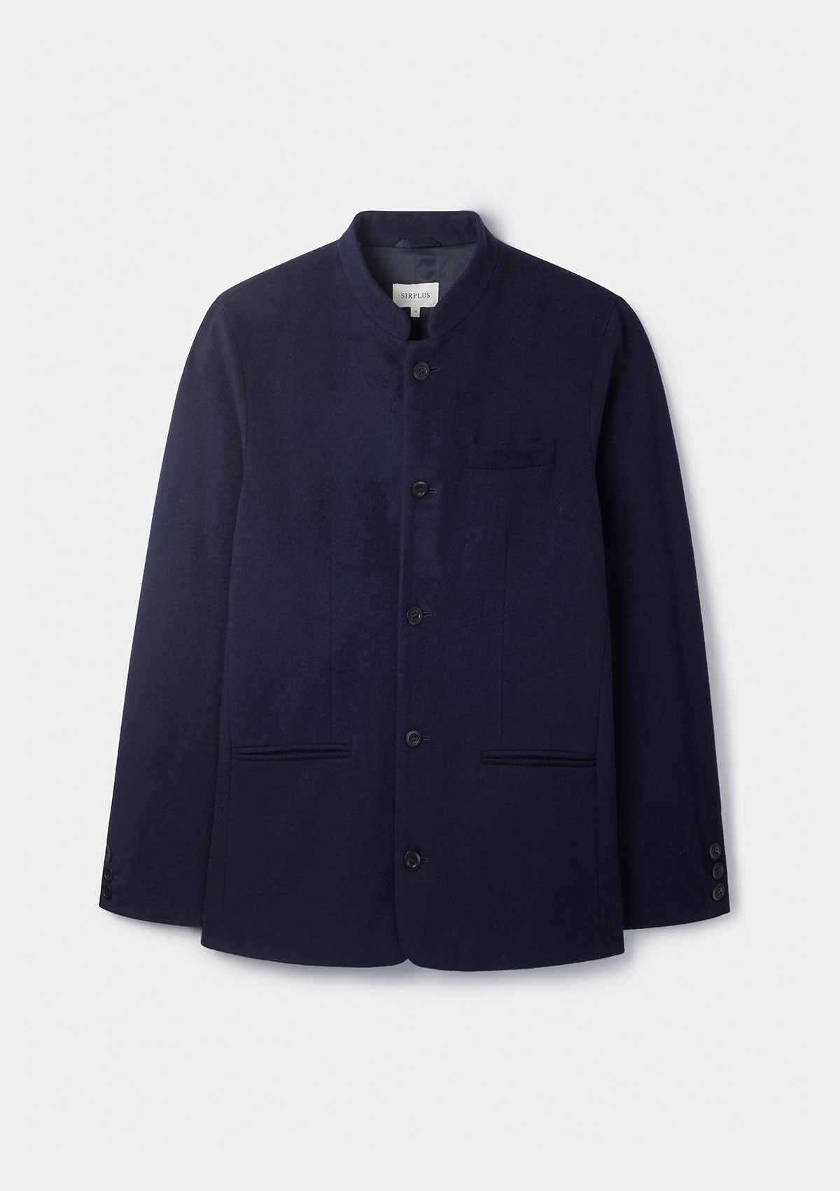 Premium Navy Blue Cashmere Nehru Jacket for Men - Elegant Formal Wear for Weddings, Business Meetings & Special Occasions