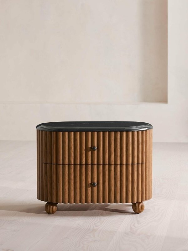 Modern Solid Wood Nightstand with Drawer - Stylish Bedside Table for Bedroom, Living Room, or Office - Perfect for Storage and Decor