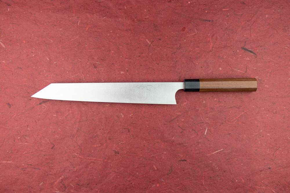 Premium Shibata Koutetsu R2 Migaki Sujihiki 270mm Japanese Chef Knife - High Carbon Stainless Steel Blade for Slicing Meat, Sushi & Precision Cutting