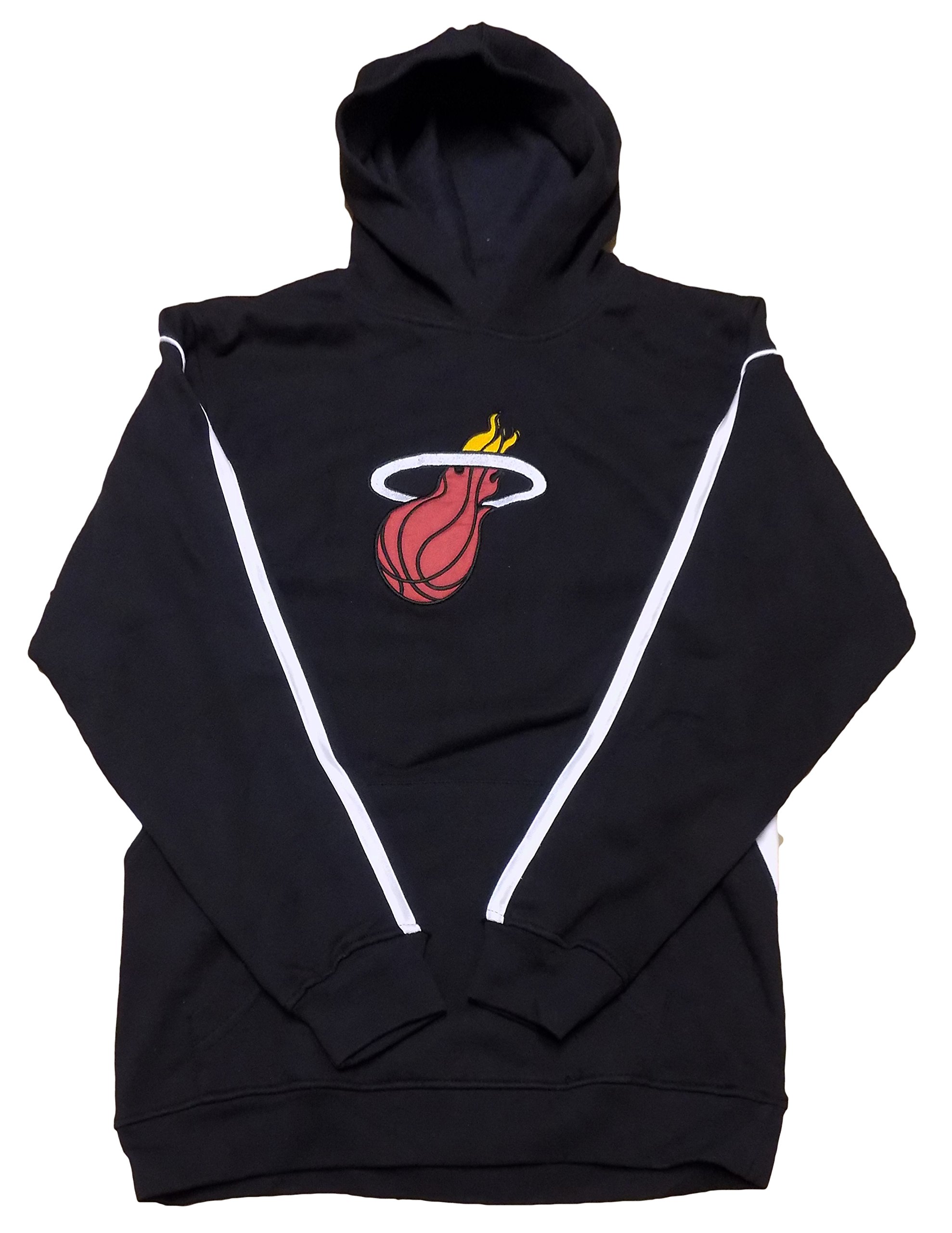 Miami Heat Black Youth Primary Logo Fleece Pullover Hoodie - Warm & Comfortable NBA Basketball Hooded Sweatshirt for Boys - Perfect for Game Day, School & Outdoor Activities