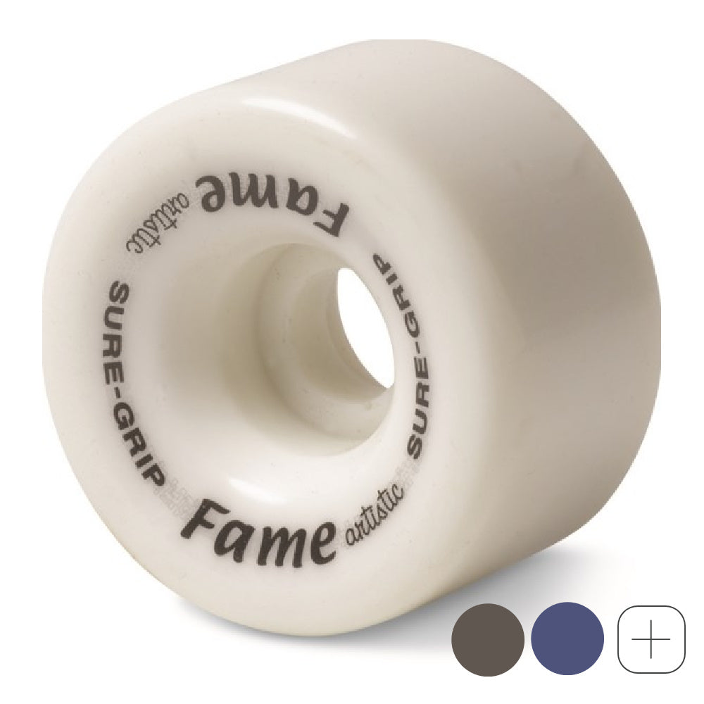 SURE GRIP Fame Roller Skating Wheels - 8 Pack 95A Hardness for Indoor and Outdoor Skating - Perfect for Roller Derby, Rink, and Street Skating