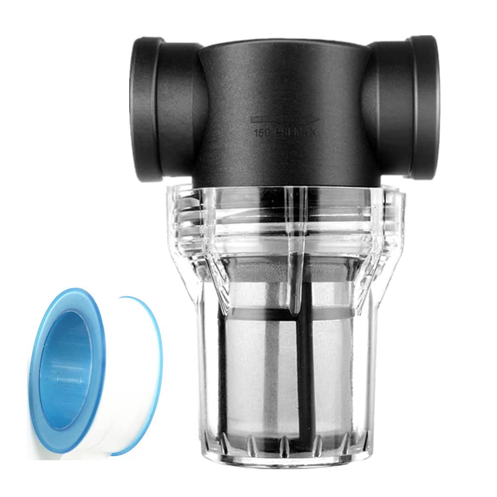 80 Mesh Stainless Steel Sediment Filter for Pressure Washer - 1 Inch Inlet, Garden Hose, RV & Water Pipe - Perfect for Outdoor Cleaning, Gardening & RV Water Filtration