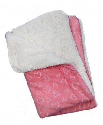 Blush of Hearts Fleece Ultra Plush Blanket - Super Soft Cozy Throw Blanket for Bed, Couch & Sofa - Perfect for Winter, Gifts & Home Decor