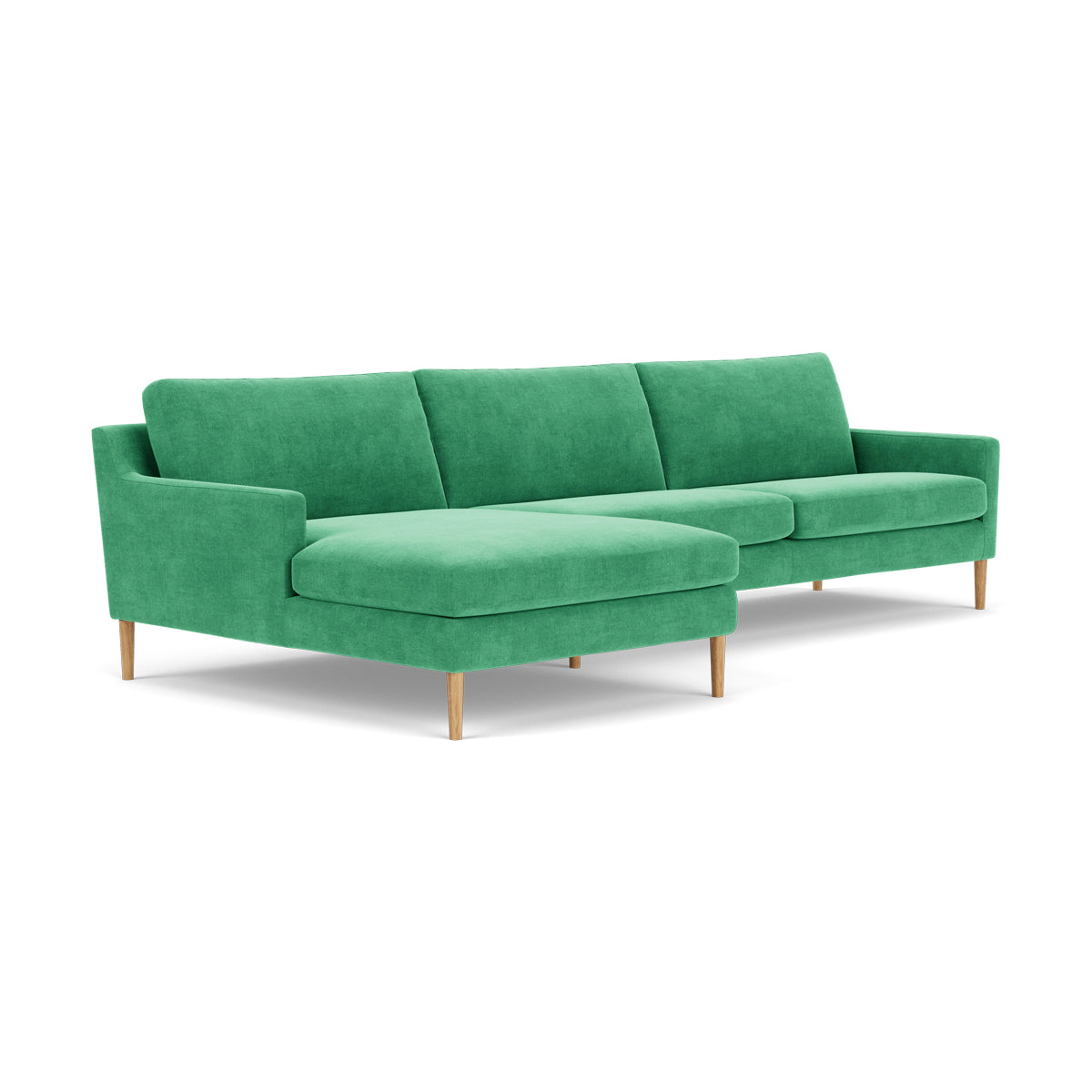 Astha Fabric Left Chaise Sofa - Modern L-Shaped Sectional Couch with Reversible Design for Living Room, Lounge & Home Theater Comfort