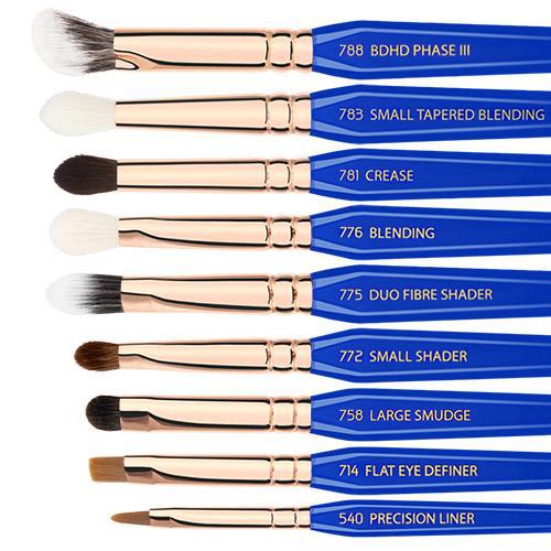 Bdellium Tools Golden Triangle Phase III 15-Piece Professional Makeup Brush Set for Eyes, Face & Contouring - Perfect for Makeup Artists & Beauty Enthusiasts