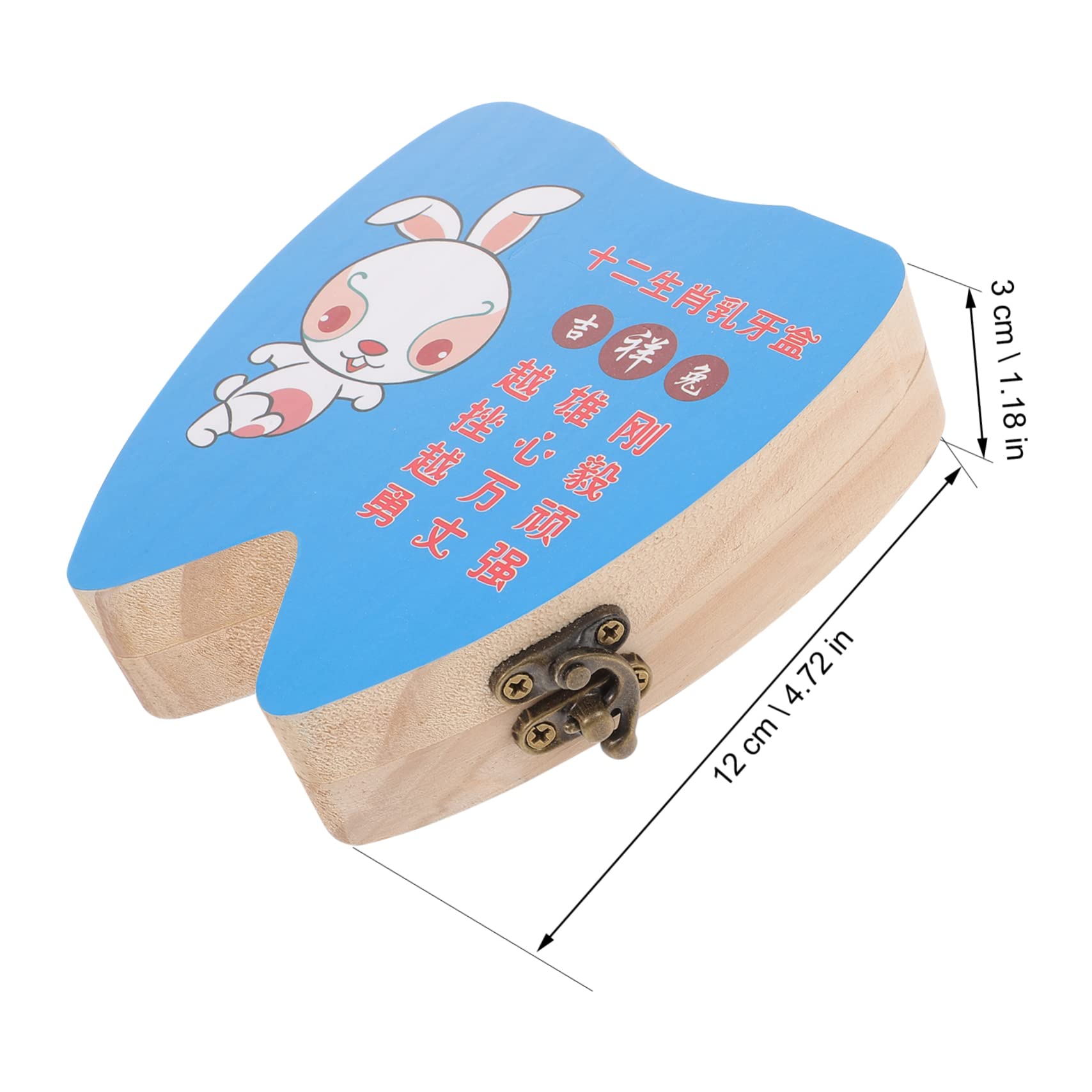UPKOCH 3-Piece Kids Tooth Fairy Keepsake Box Set - Blue Wooden Baby Teeth Storage for Boys & Girls - Perfect for First Lost Tooth Celebration & Childhood Memory Preservation
