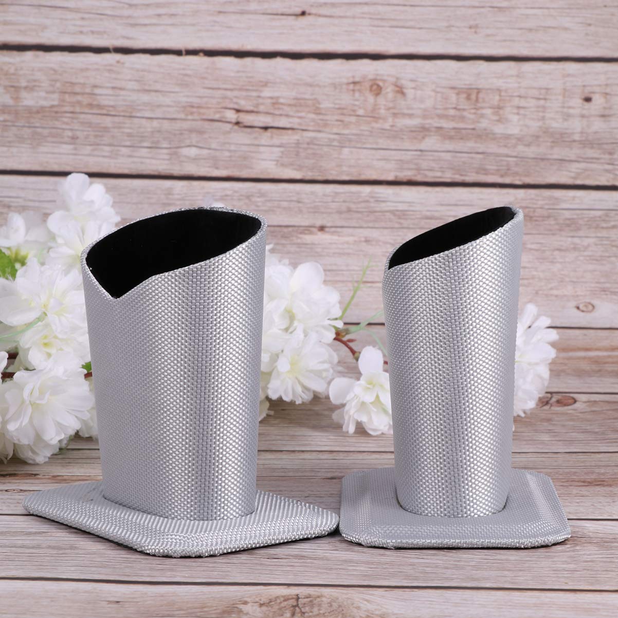 2 Pack Silver Eyeglass Holder & Sunglasses Display Stand - Desk & Nightstand Organizer for Glasses Case - Perfect for Home, Office, and Retail Store Display