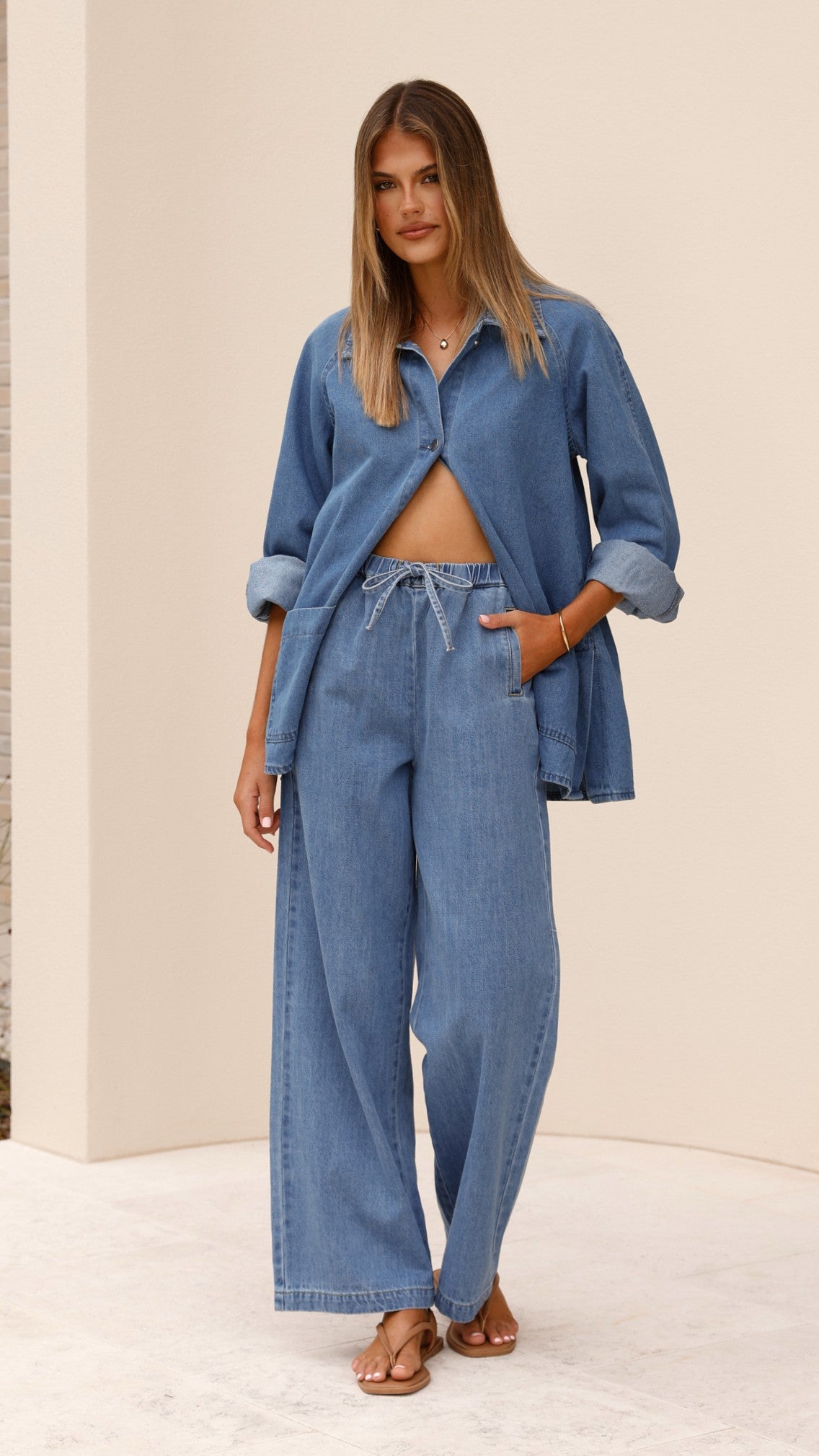 Laura Women's Mid Wash Denim Jacket - Stylish Casual Outerwear for Everyday Wear, Date Nights & Weekend Outings