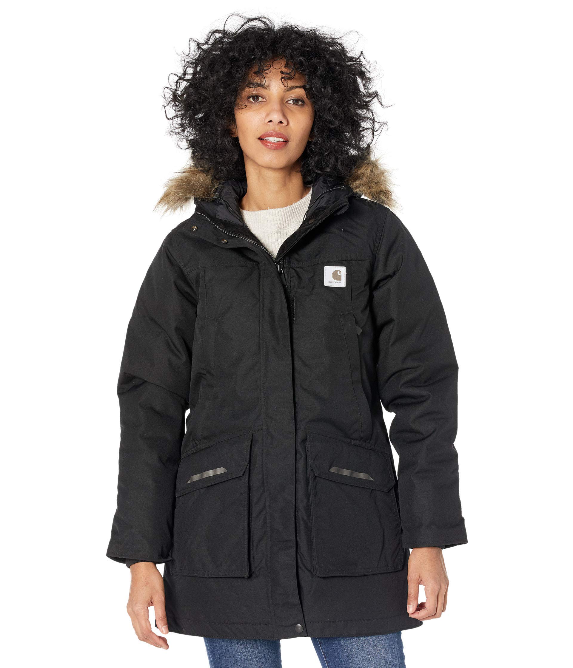 Carhartt Women's Yukon Insulated Parka Jacket - Heavy Duty Winter Coat with Waterproof Shell, Warm Hooded Outerwear for Cold Weather - Perfect for Snowboarding, Hiking & Outdoor Work