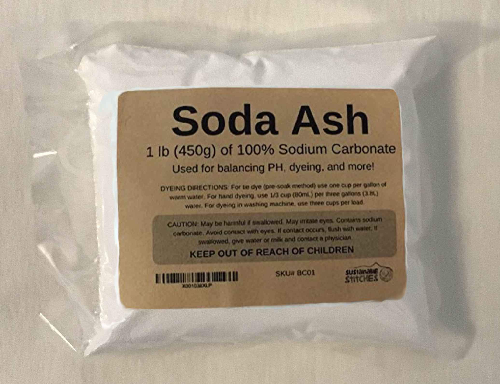 20 lbs Organic Cotton Plus Soda Ash Powder - Pool Chemical, Dye Mordant & Alkalinity Increaser for Stain Prevention - Perfect for Swimming Pool Maintenance, Fabric Dyeing & Water Treatment