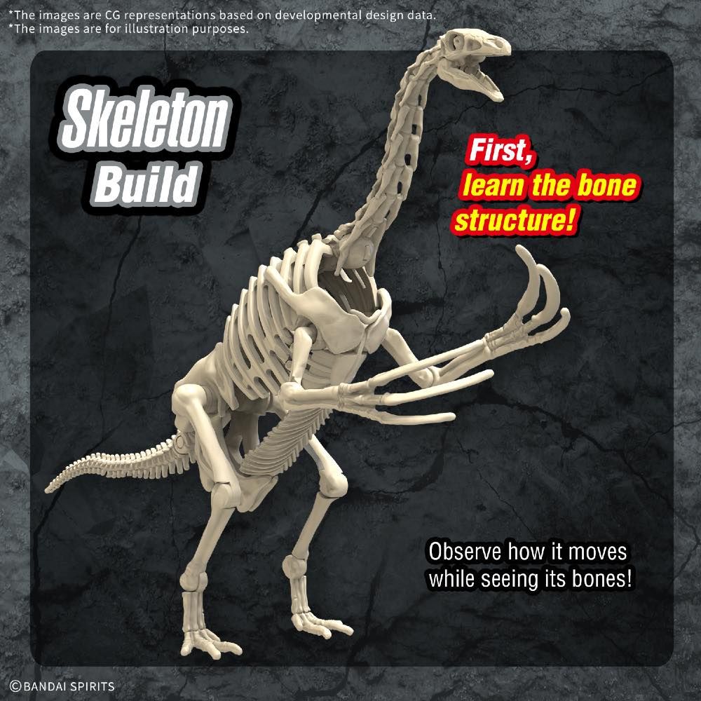 Bandai Plannosaurus Therizinosaurus Dinosaur Model Kit - Build Your Own Prehistoric Dinosaur for Collectors & Hobbyists - Perfect for Display, Gifts & Educational Scenes