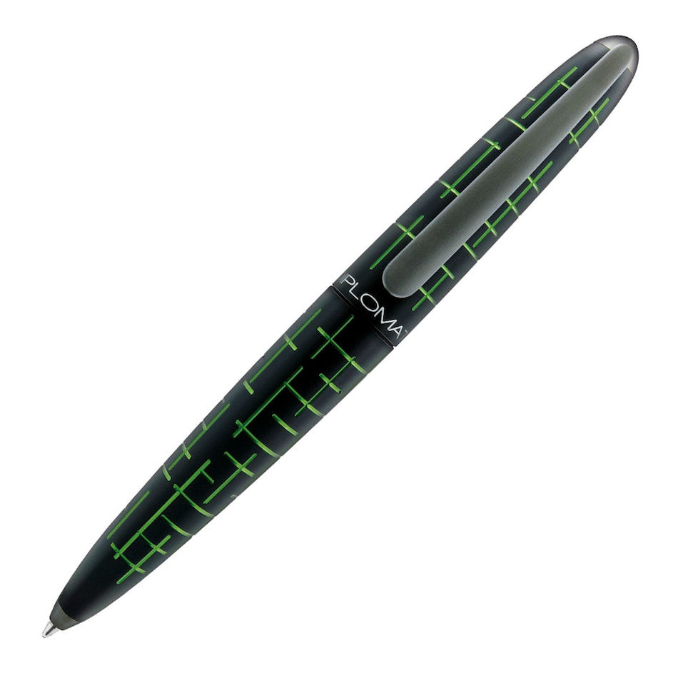 Premium Diplomat Elox Matrix Ballpoint Pen - Black & Green Luxury Writing Instrument for Business Professionals, Office Use & Gift Giving