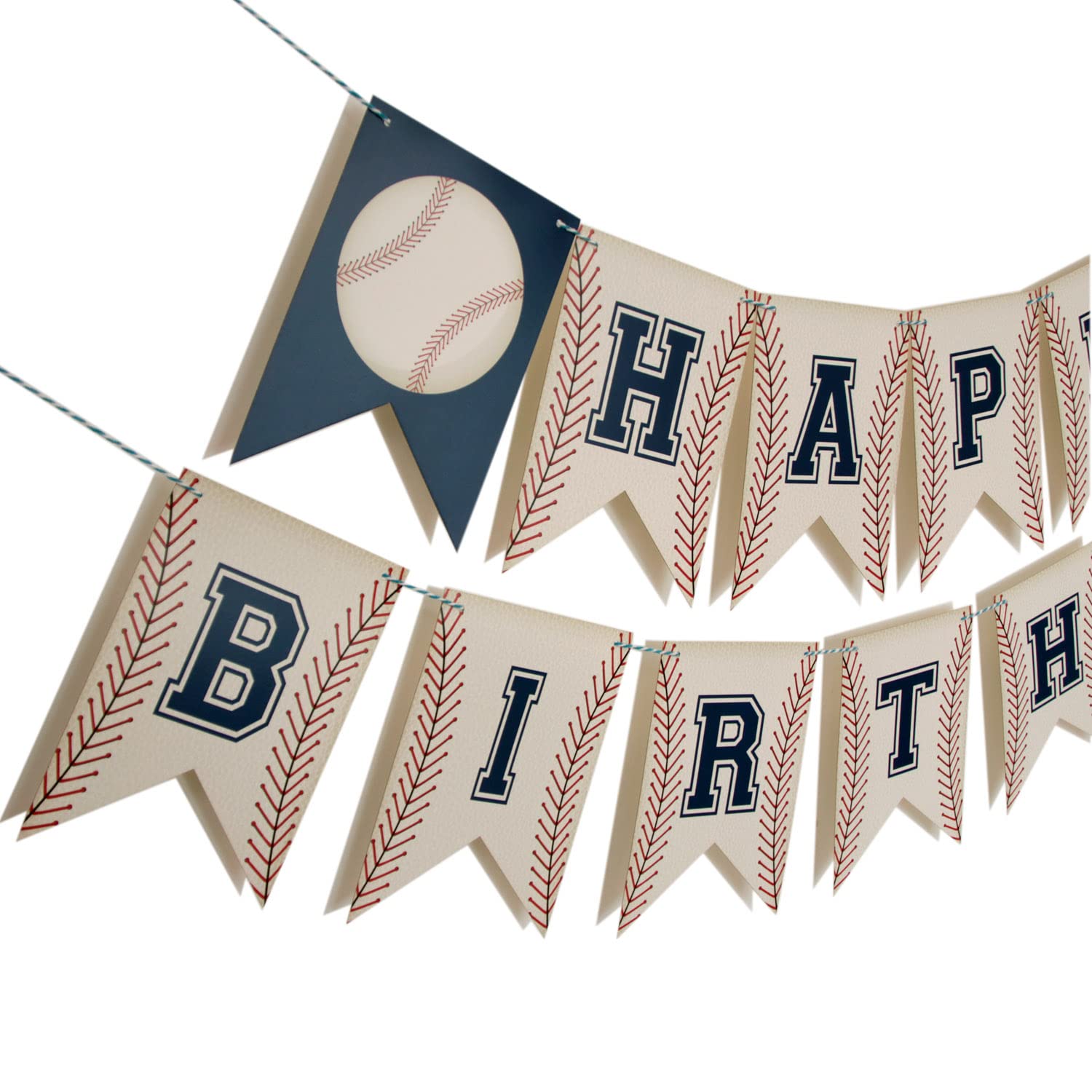 Baseball Birthday Banner - Baseball Party Decorations & Garland for Sports Themed Birthday Party Decor | Perfect for Baseball Fan Celebrations, Team Parties & Game Day Decorations