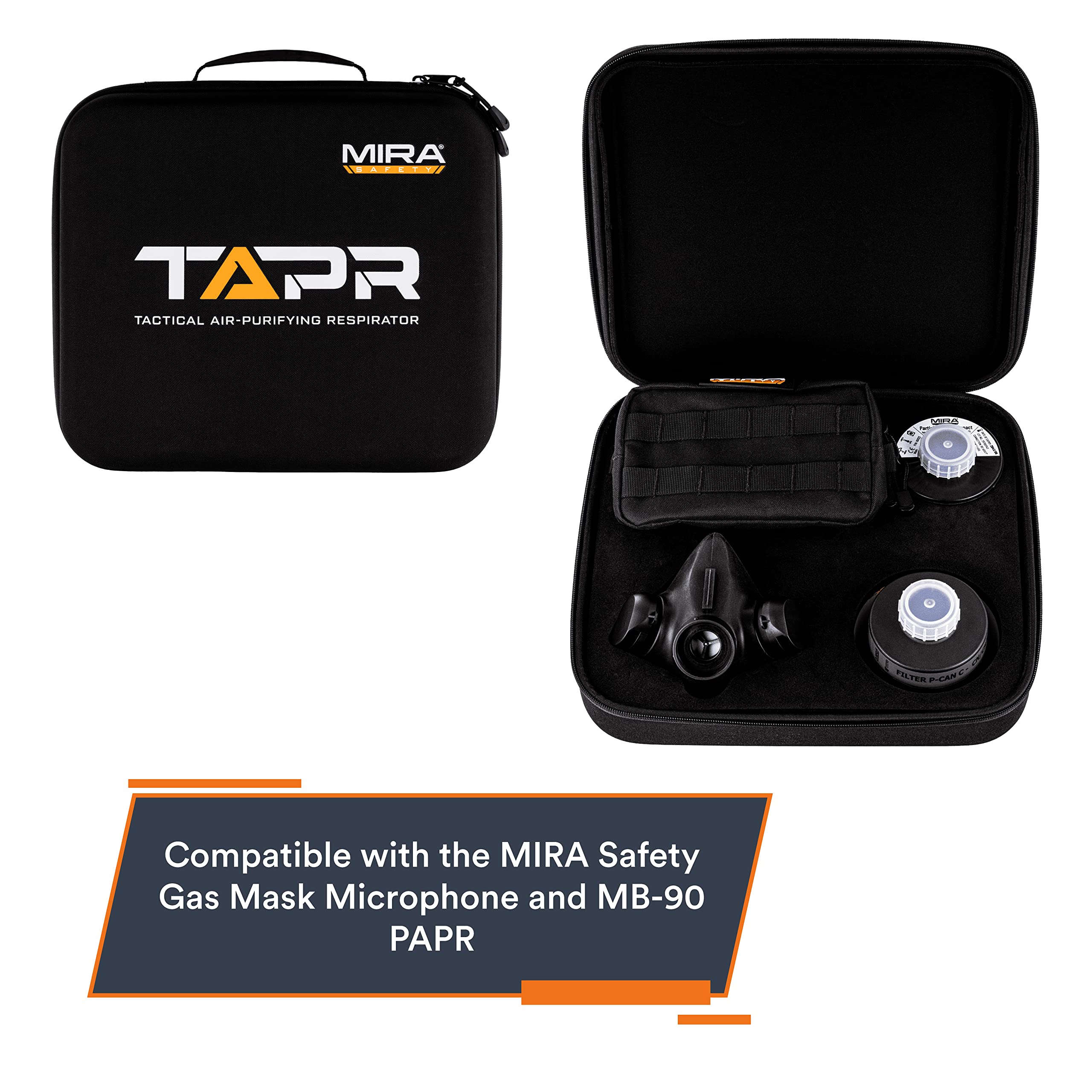 Tactical Air-Purifying Respirator Mask (TAPR) - Reusable N95 Equivalent for Outdoor, Construction & Emergency Preparedness - Ideal for Hiking, Woodworking & Pollution Protection