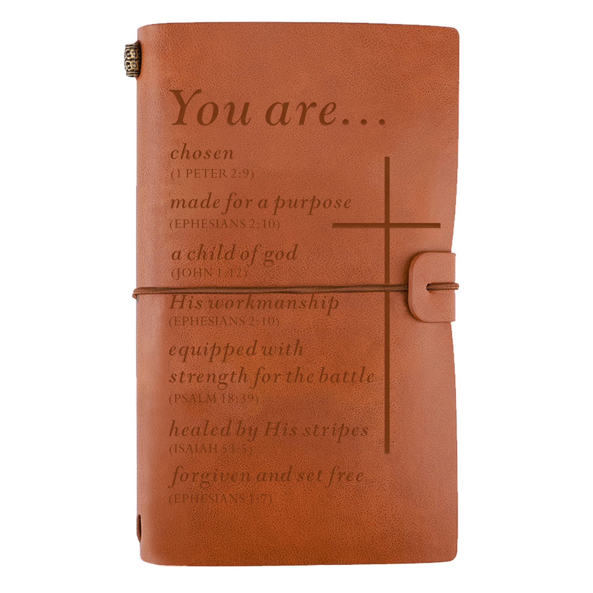 Christian Leather Journal - Religious Gift for Men & Women | Bible Journaling & Inspirational Gifts